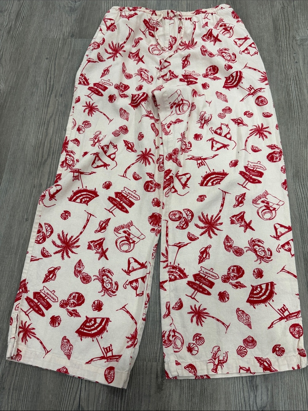 wild fable Pink and Cream Printed Lounge summer pants